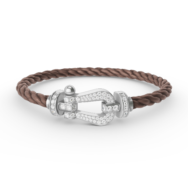 [Luxe]FORCE ラージホースシュー フルダイヤモンドブレスレット シルバー