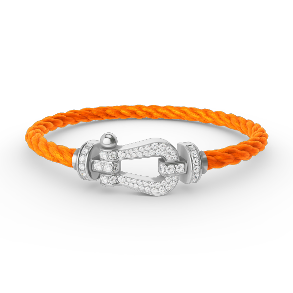 [Luxe]FORCE ラージホースシュー フルダイヤモンドブレスレット シルバー