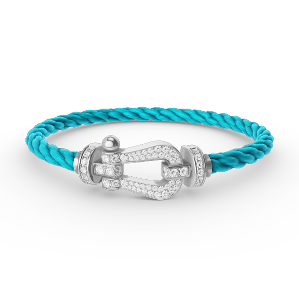 [Luxe]FORCE ラージホースシュー フルダイヤモンドブレスレット シルバー