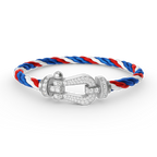 [Luxe]FORCE LARGE HORSESHOE FULL DIAMOND BRACELET SILVER