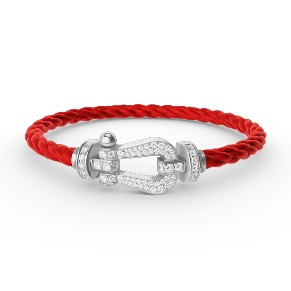 [Luxe]FORCE ラージホースシュー フルダイヤモンドブレスレット シルバー