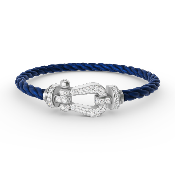 [Luxe]FORCE ラージホースシュー フルダイヤモンドブレスレット シルバー