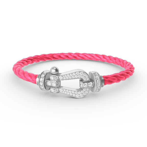 [Luxe]FORCE ラージホースシュー フルダイヤモンドブレスレット シルバー