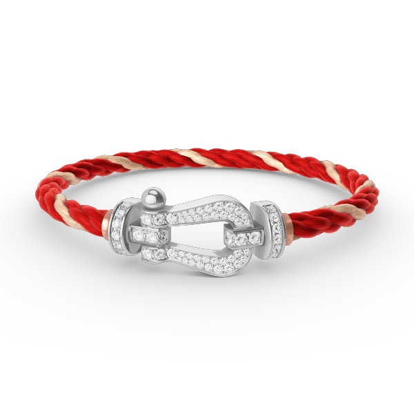 [Luxe]FORCE ラージホースシュー フルダイヤモンドブレスレット シルバー