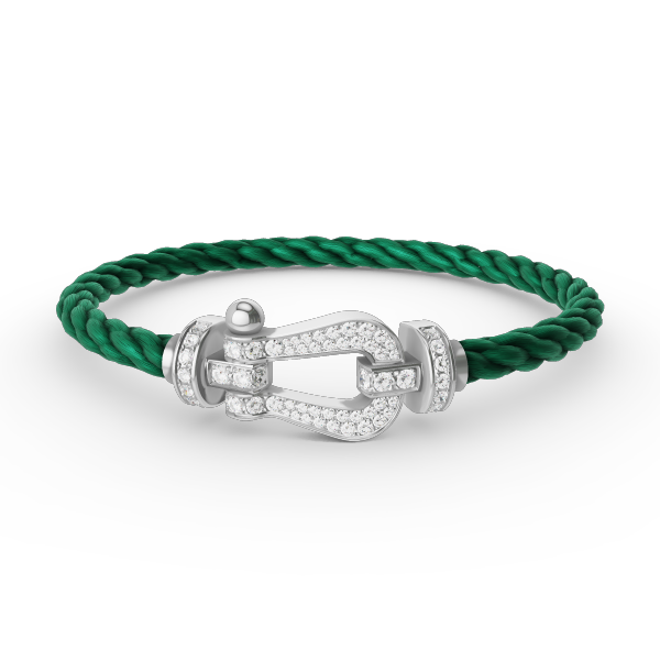[Luxe]FORCE ラージホースシュー フルダイヤモンドブレスレット シルバー