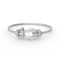 [Luxe] BRACELET DE TENNIS FORCE GRAND FER À CHEVAL TOUT DIAMANT 
