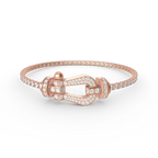 [Luxe] BRACELET DE TENNIS FORCE GRAND FER À CHEVAL TOUT DIAMANT 